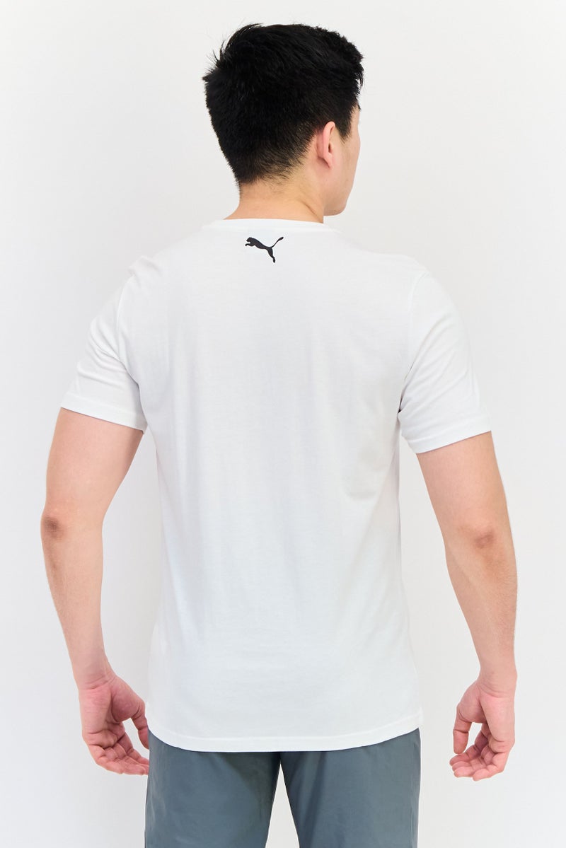 PUMA Men Sportswear Fit Short Sleeve Outdoor T-Shirt, White - Image 4